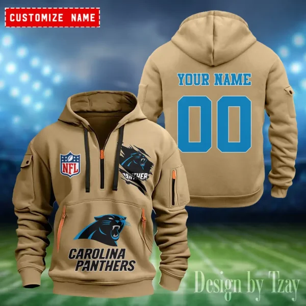 Carolina Panthers Heavy Fleece Pullover Hoodie AZHEAVYHD394 - Image 2