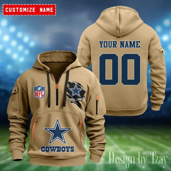 Dallas Cowboys Heavy Fleece Pullover Hoodie AZHEAVYHD398