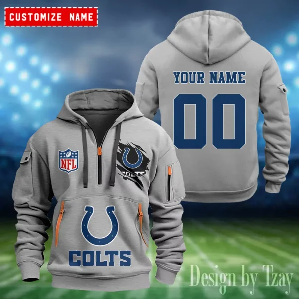 Indianapolis Colts Heavy Fleece Pullover Hoodie AZHEAVYHD403 - Image 2