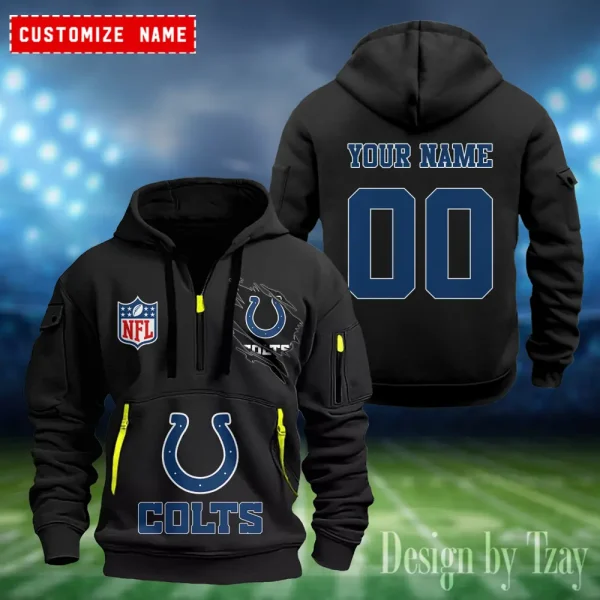 Indianapolis Colts Heavy Fleece Pullover Hoodie AZHEAVYHD403 - Image 3