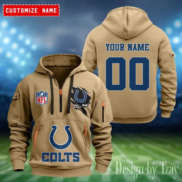 Indianapolis Colts Heavy Fleece Pullover Hoodie AZHEAVYHD403 - Image 4