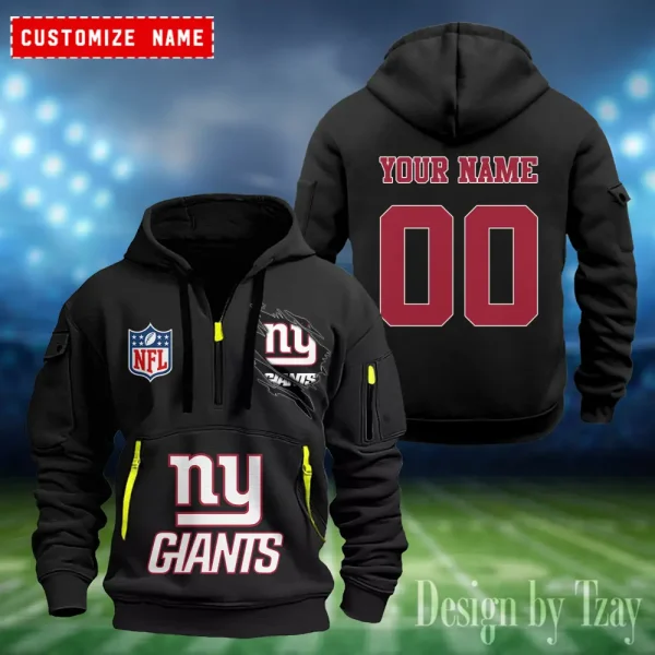 New York Giants Heavy Fleece Pullover Hoodie AZHEAVYHD413 - Image 4