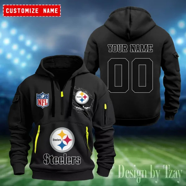 Pittsburgh Steelers Heavy Fleece Pullover Hoodie AZHEAVYHD416