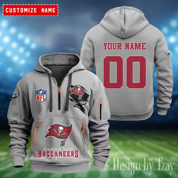 Tampa Bay Buccaneers Heavy Fleece Pullover Hoodie AZHEAVYHD419 - Image 3