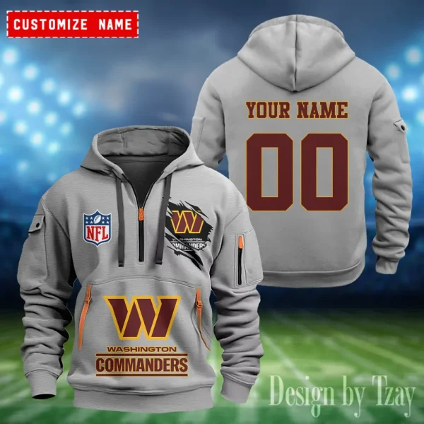 Washington Commanders Heavy Fleece Pullover Hoodie AZHEAVYHD421