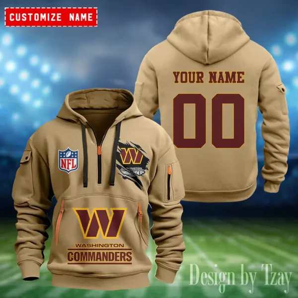 Washington Commanders Heavy Fleece Pullover Hoodie AZHEAVYHD421 - Image 3