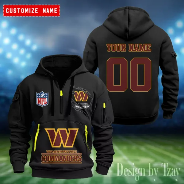 Washington Commanders Heavy Fleece Pullover Hoodie AZHEAVYHD421 - Image 4