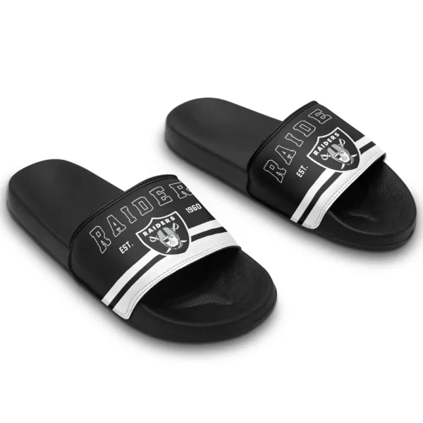 Las Vegas Raiders Slide Sandals New Version 2025 SPTSSANDALS081