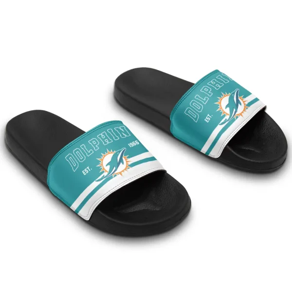 Miami Dolphins Slide Sandals New Version 2025 SPTSSANDALS084