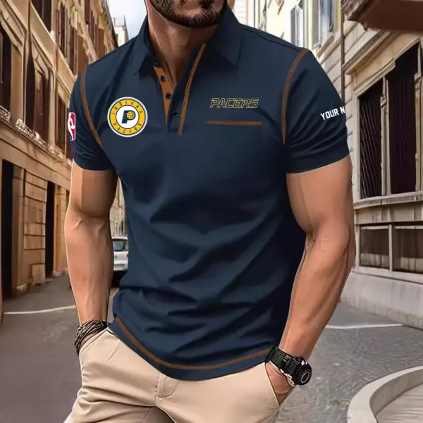 Indiana Pacers Summer Fashion Polo Shirts for Men Minimalist Men's Short Sleeve Tee SPTCPSSMS077