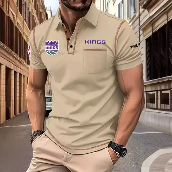 Sacramento Kings Summer Fashion Polo Shirts for Men Minimalist Men's Short Sleeve Tee SPTCPSSMS091 - Image 3