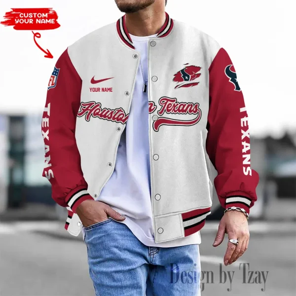 Houston Texans Unisex Exclusive Styles Varsity Jacket SPTBBJACKET505
