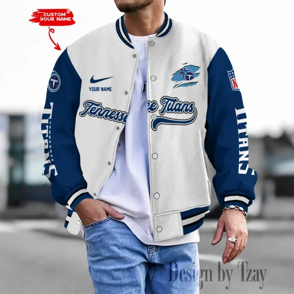 Tennessee Titans Unisex Exclusive Styles Varsity Jacket SPTBBJACKET522