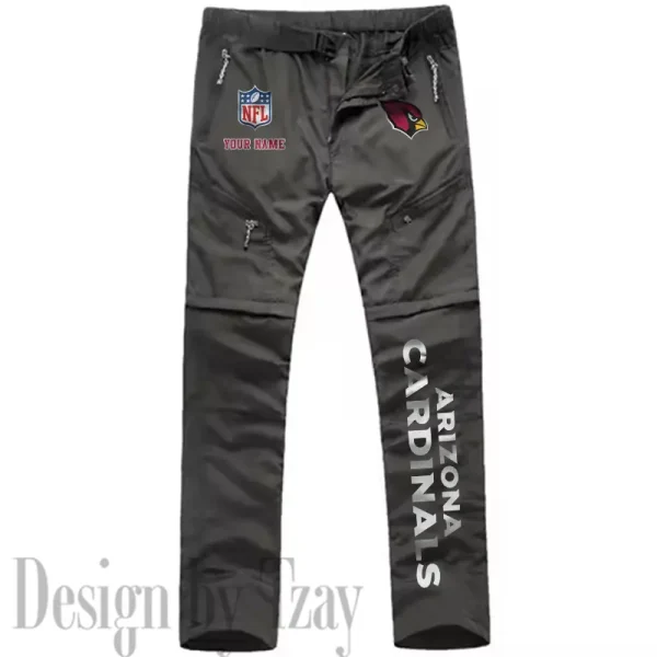Arizona Cardinals Men's Outdoor Hiking Pants Waterproof Detachable Quick Dry Fishing Pants Lightwweight SPTDQD001 - Image 2