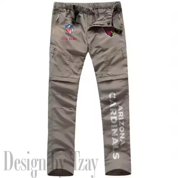 Arizona Cardinals Men's Outdoor Hiking Pants Waterproof Detachable Quick Dry Fishing Pants Lightwweight SPTDQD001 - Image 3