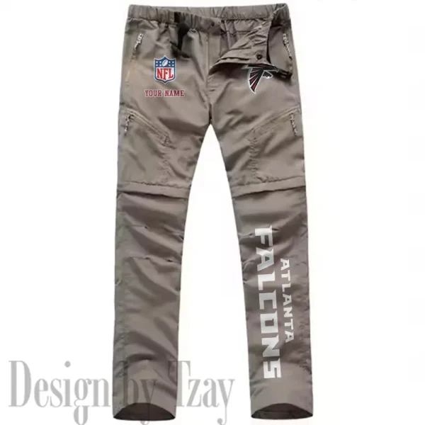 Atlanta Falcons Men's Outdoor Hiking Pants Waterproof Detachable Quick Dry Fishing Pants Lightwweight SPTDQD002 - Image 2