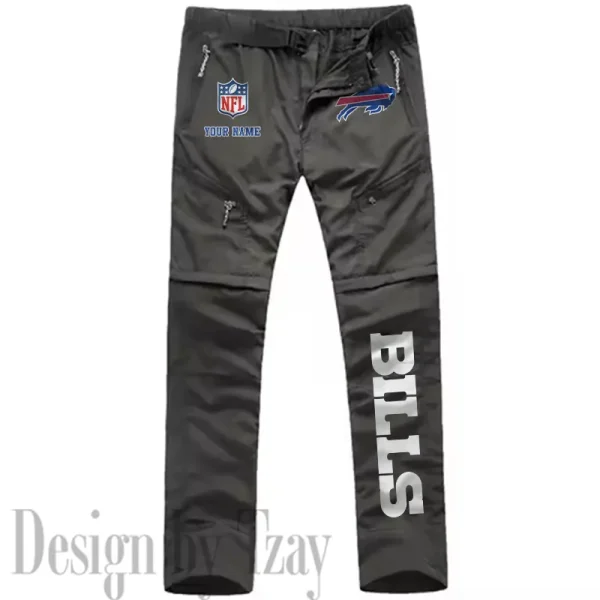 Buffalo Bills Men's Outdoor Hiking Pants Waterproof Detachable Quick Dry Fishing Pants Lightwweight SPTDQD004 - Image 3