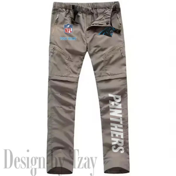 Carolina Panthers Men's Outdoor Hiking Pants Waterproof Detachable Quick Dry Fishing Pants Lightwweight SPTDQD005 - Image 2