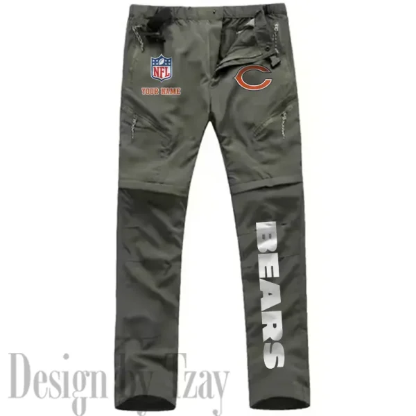 Chicago Bears Men's Outdoor Hiking Pants Waterproof Detachable Quick Dry Fishing Pants Lightwweight SPTDQD006 - Image 2