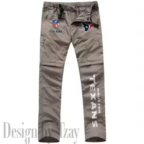Houston Texans Men's Outdoor Hiking Pants Waterproof Detachable Quick Dry Fishing Pants Lightwweight SPTDQD013 - Image 2