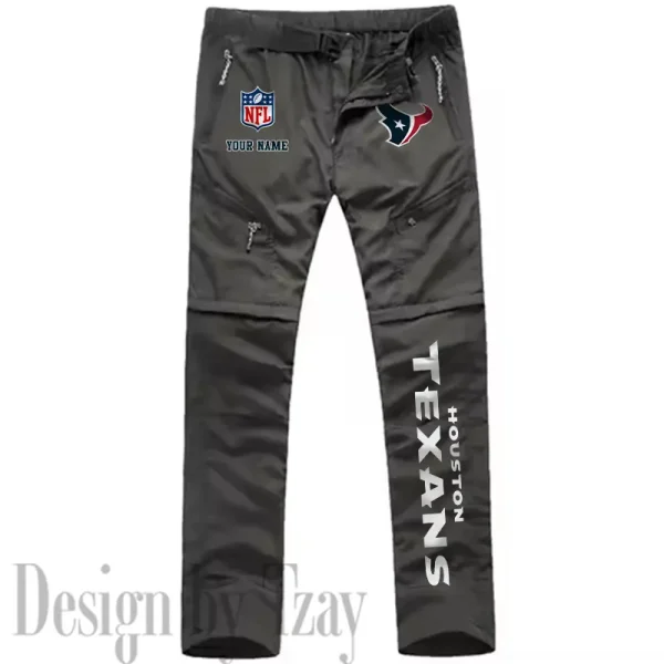 Houston Texans Men's Outdoor Hiking Pants Waterproof Detachable Quick Dry Fishing Pants Lightwweight SPTDQD013 - Image 3