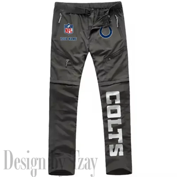 Indianapolis Colts Men's Outdoor Hiking Pants Waterproof Detachable Quick Dry Fishing Pants Lightwweight SPTDQD014 - Image 5