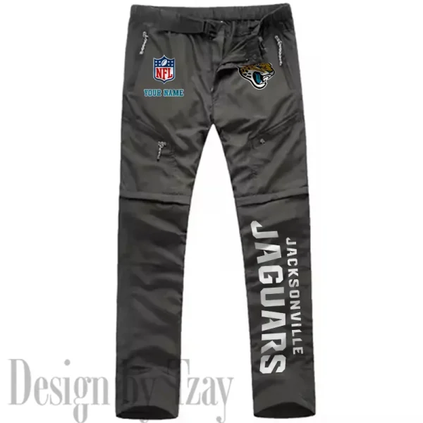Jacksonville Jaguars Men's Outdoor Hiking Pants Waterproof Detachable Quick Dry Fishing Pants Lightwweight SPTDQD015 - Image 5