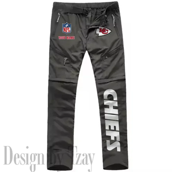 Kansas City Chiefs Men's Outdoor Hiking Pants Waterproof Detachable Quick Dry Fishing Pants Lightwweight SPTDQD016 - Image 2