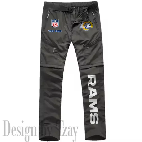 Los Angeles Rams Men's Outdoor Hiking Pants Waterproof Detachable Quick Dry Fishing Pants Lightwweight SPTDQD019 - Image 3