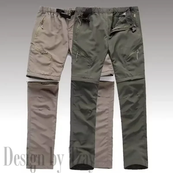 New England Patriots Men's Outdoor Hiking Pants Waterproof Detachable Quick Dry Fishing Pants Lightwweight SPTDQD022 - Image 4