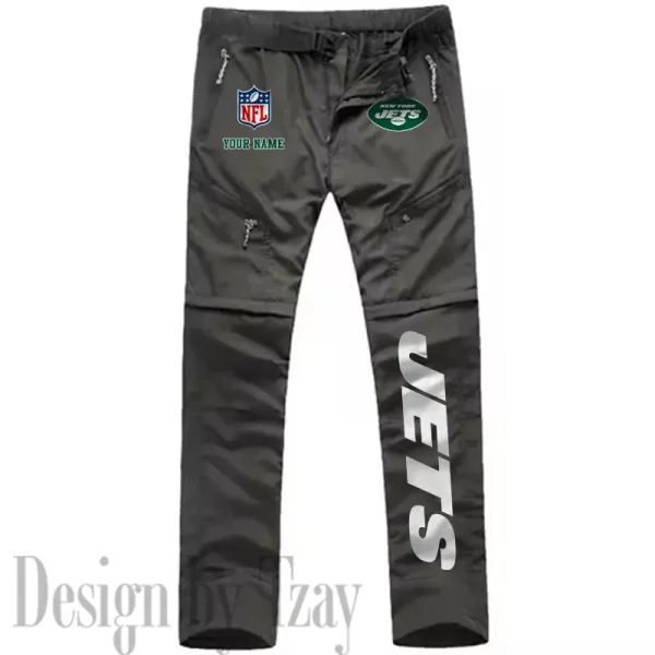 New York Jets Men's Outdoor Hiking Pants Waterproof Detachable Quick Dry Fishing Pants Lightwweight SPTDQD025 - Image 2