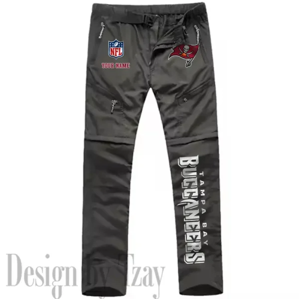 Tampa Bay Buccaneers Men's Outdoor Hiking Pants Waterproof Detachable Quick Dry Fishing Pants Lightwweight SPTDQD030 - Image 2