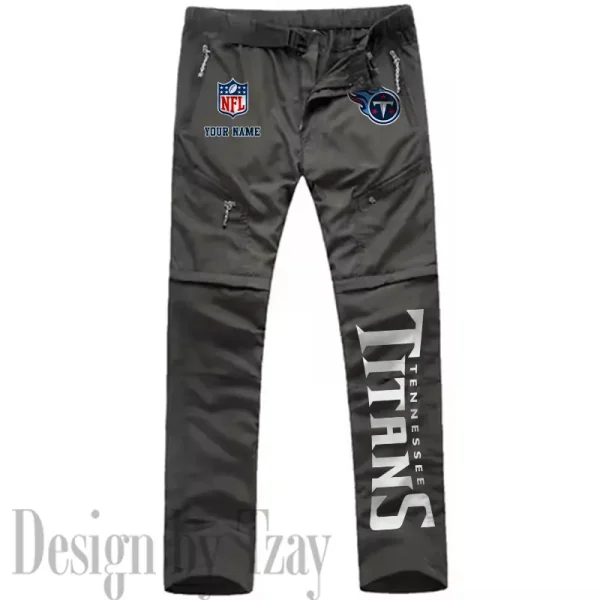 Tennessee Titans Men's Outdoor Hiking Pants Waterproof Detachable Quick Dry Fishing Pants Lightwweight SPTDQD031 - Image 3