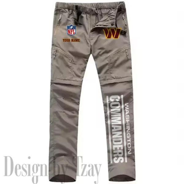 Washington Commanders Men's Outdoor Hiking Pants Waterproof Detachable Quick Dry Fishing Pants Lightwweight SPTDQD032 - Image 3