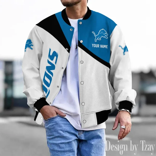 Detroit Lions Unisex Exclusive Styles Varsity Jacket SPTBBJACKET534