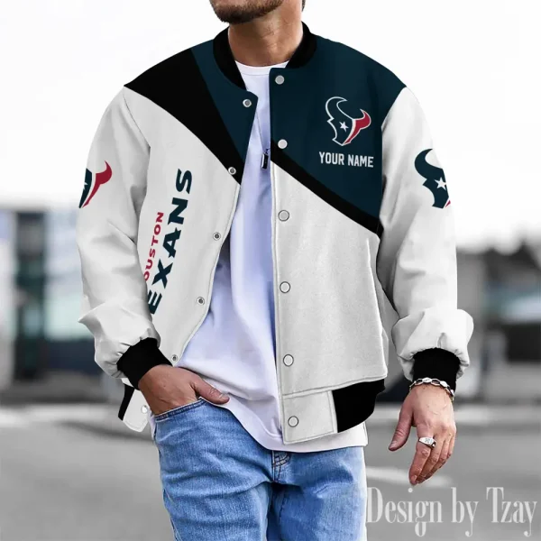 Houston Texans Unisex Exclusive Styles Varsity Jacket SPTBBJACKET536