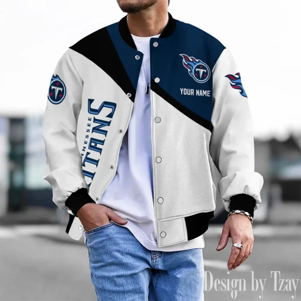 Tennessee Titans Unisex Exclusive Styles Varsity Jacket SPTBBJACKET554