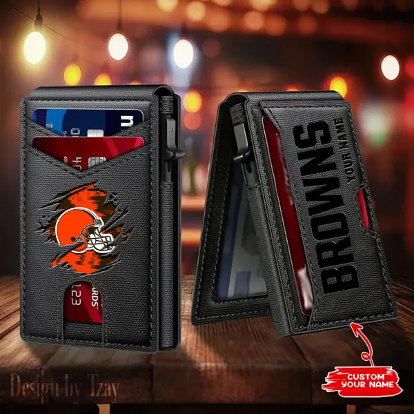 Cleveland Browns Blocking Pop Up Card Holder SPTFCS182