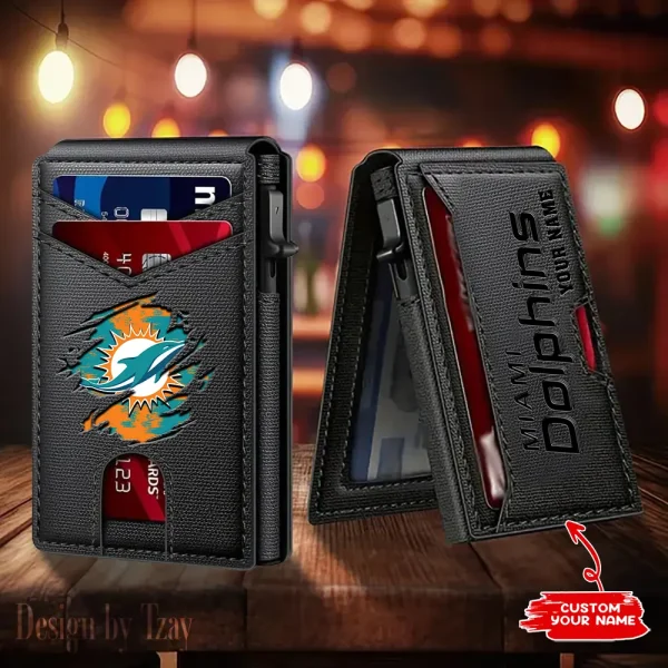 Miami Dolphins Blocking Pop Up Card Holder SPTFCS194
