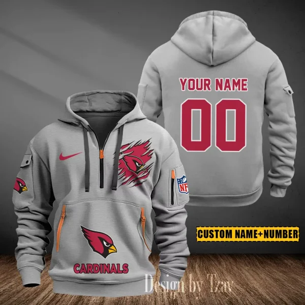 Arizona Cardinals Heavy Fleece Pullover Hoodie AZHEAVYHD422 - Image 2