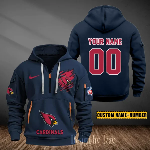 Arizona Cardinals Heavy Fleece Pullover Hoodie AZHEAVYHD422 - Image 4