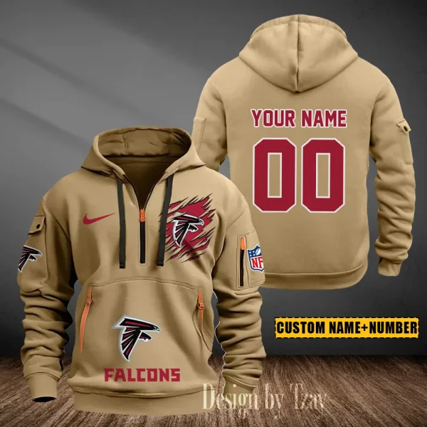 Atlanta Falcons Heavy Fleece Pullover Hoodie AZHEAVYHD423 - Image 4