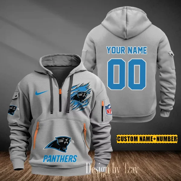 Carolina Panthers Heavy Fleece Pullover Hoodie AZHEAVYHD426