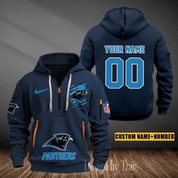 Carolina Panthers Heavy Fleece Pullover Hoodie AZHEAVYHD426 - Image 3