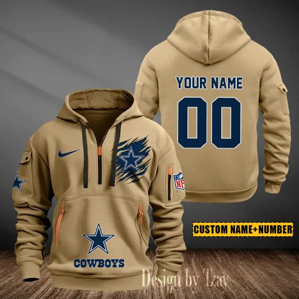 Dallas Cowboys Heavy Fleece Pullover Hoodie AZHEAVYHD430 - Image 2