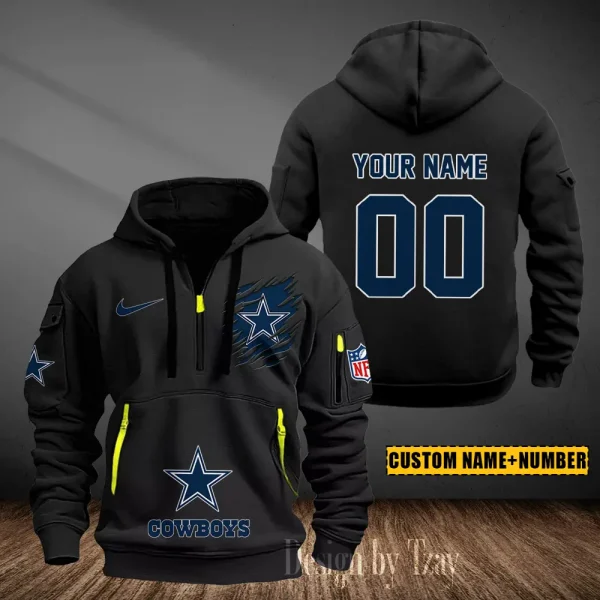 Dallas Cowboys Heavy Fleece Pullover Hoodie AZHEAVYHD430 - Image 4