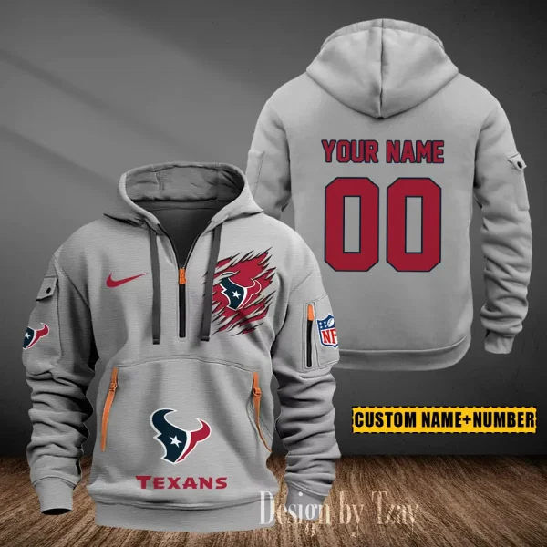 Houston Texans Heavy Fleece Pullover Hoodie AZHEAVYHD434 - Image 2