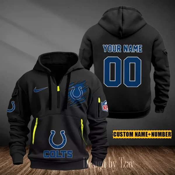 Indianapolis Colts Heavy Fleece Pullover Hoodie AZHEAVYHD435 - Image 2