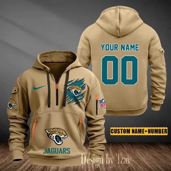 Jacksonville Jaguars Heavy Fleece Pullover Hoodie AZHEAVYHD436 - Image 3