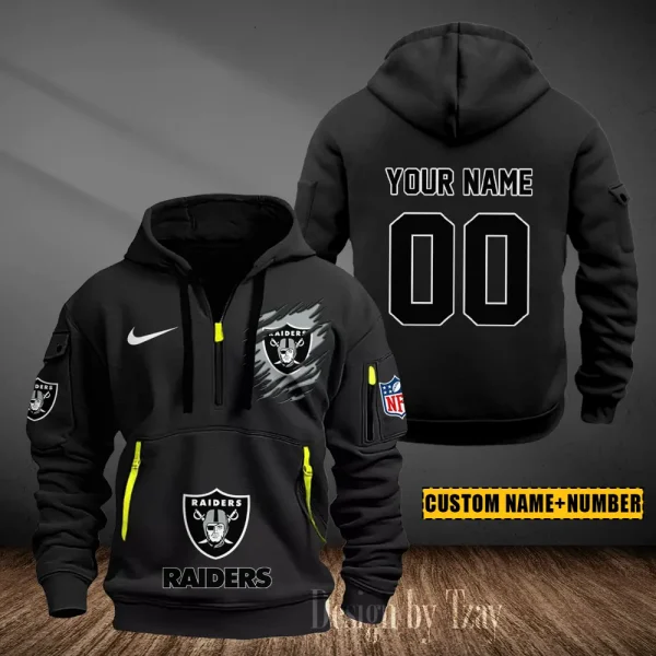 Las Vegas Raiders Heavy Fleece Pullover Hoodie AZHEAVYHD438 - Image 2